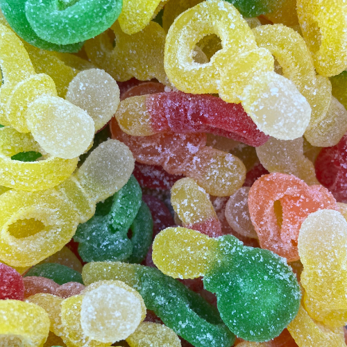 Tétines acidulées aux fruits (100g)- Dulceplus